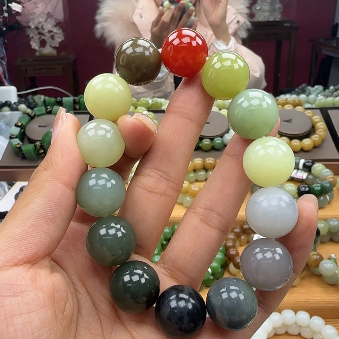 和田玉未镶嵌手链