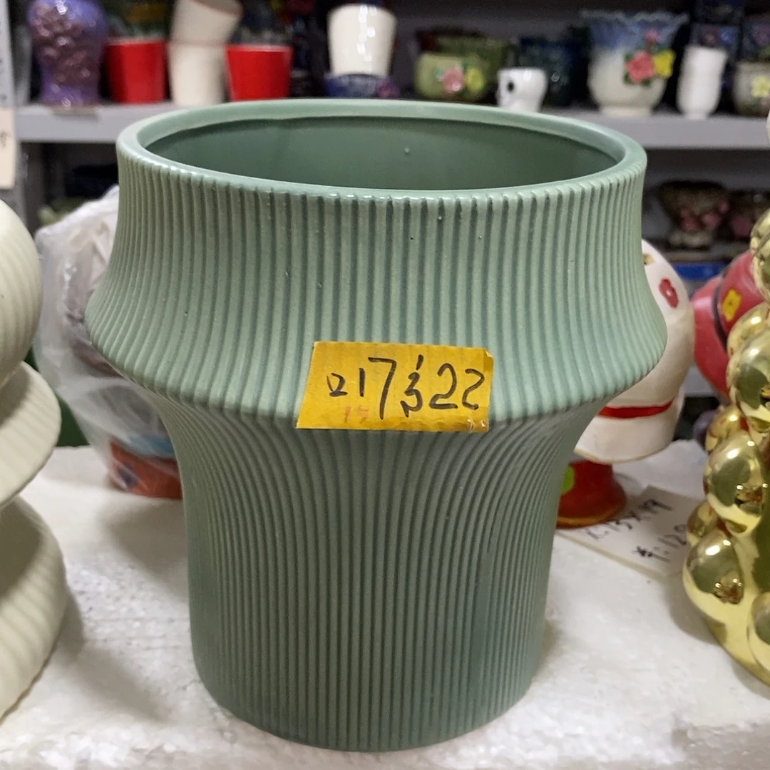 摆件陶陶盆有孔 瑕疵介意勿拍