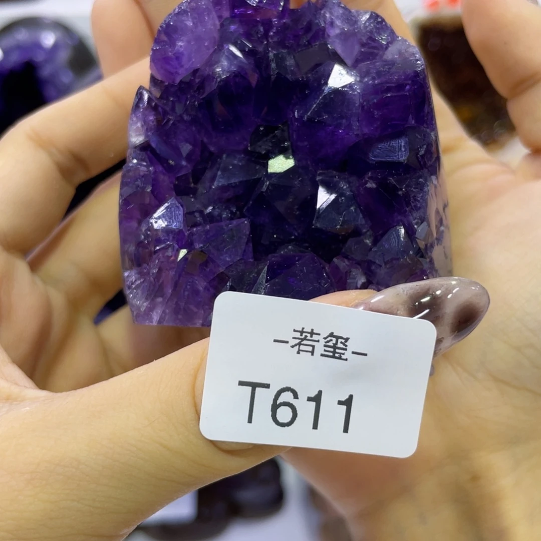 乌拉圭紫水晶摆件t611