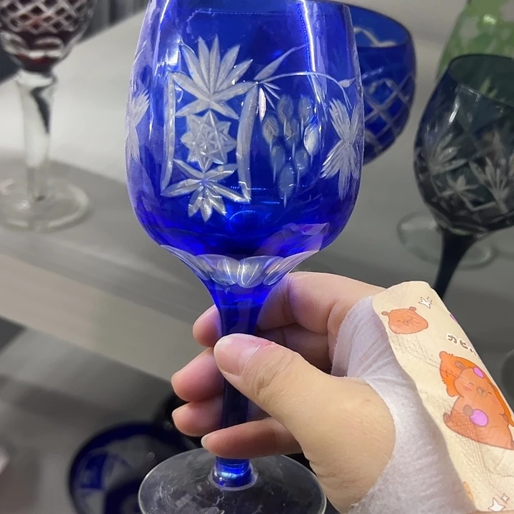 平底款水晶玻璃微瑕一个