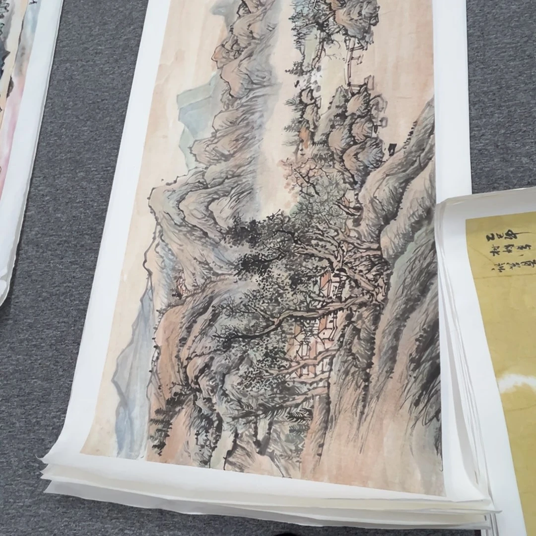 持***恒国画绘画作品多次参加