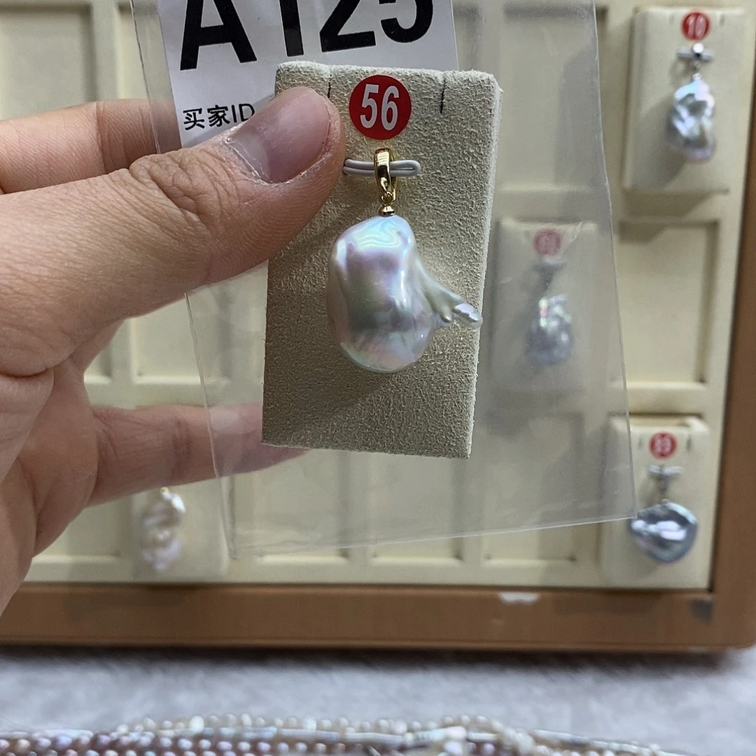 淡水珍珠银S925镶嵌颈饰