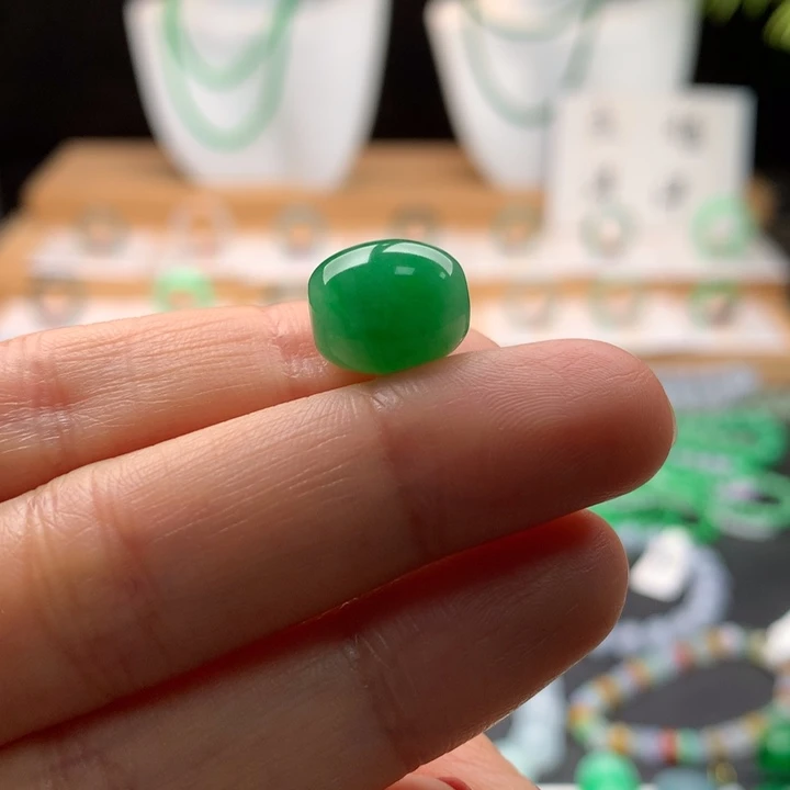 糖***翡翠未镶嵌手链天然缅甸A货翡翠