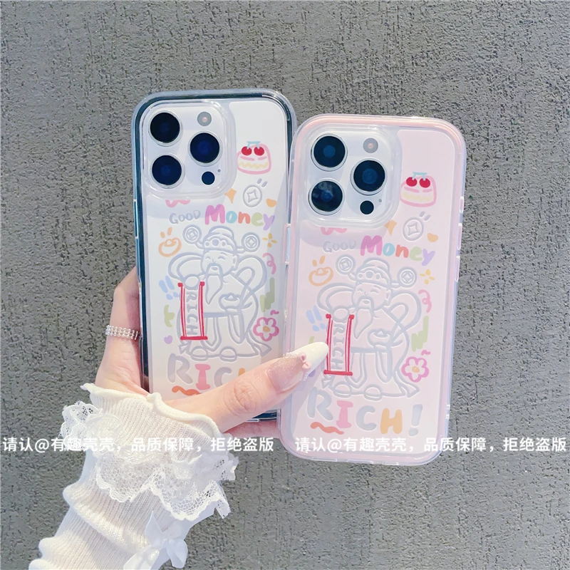 三合一炫彩适用苹果iPhone17/华为荣耀/OPPO/VIVO/小米手机壳爆款