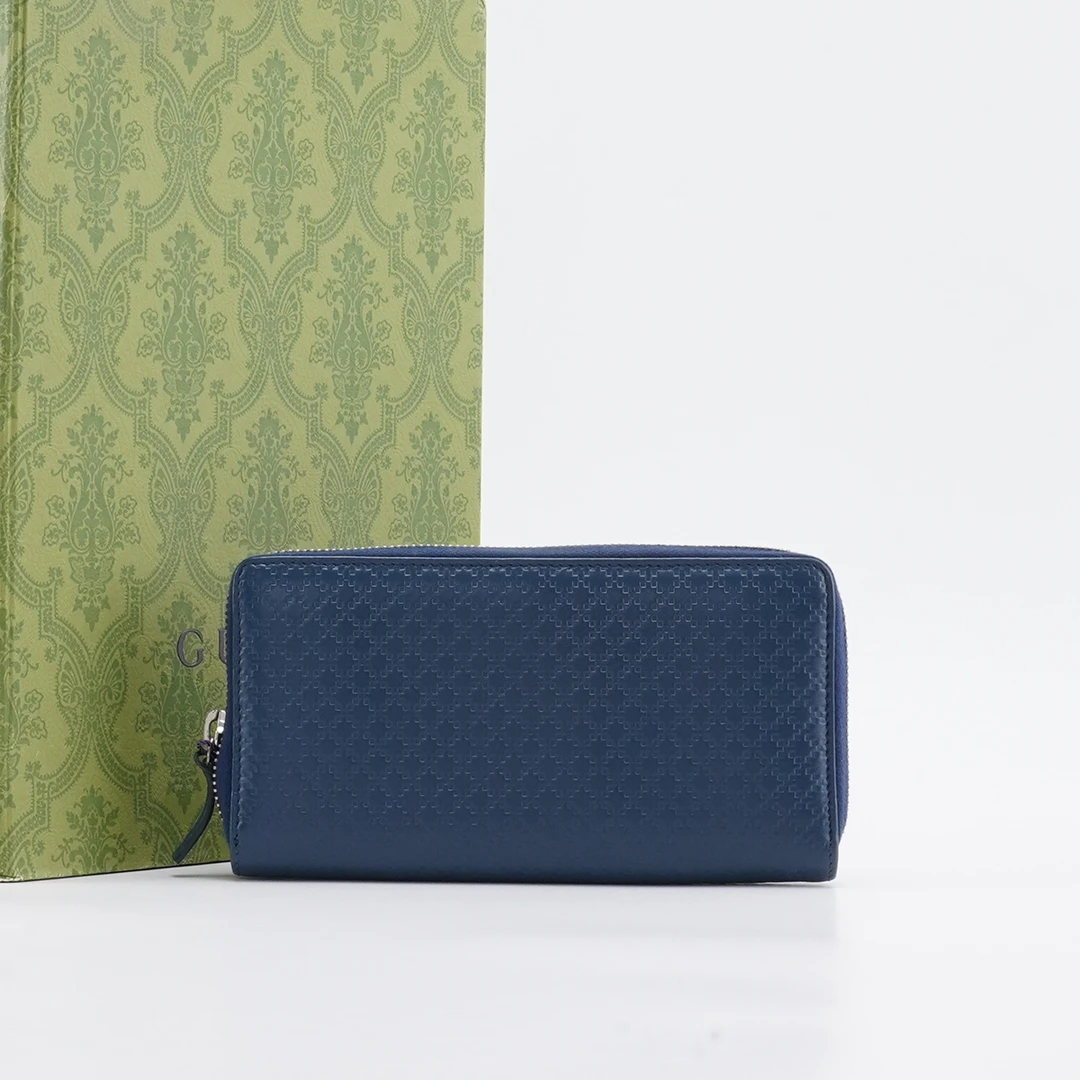 95新 GUCCI/古驰 拉链钱包长款压纹款【静文】BGH003750064