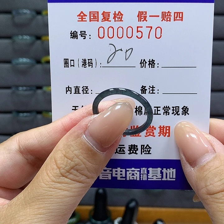 翡翠戒指未镶嵌     570