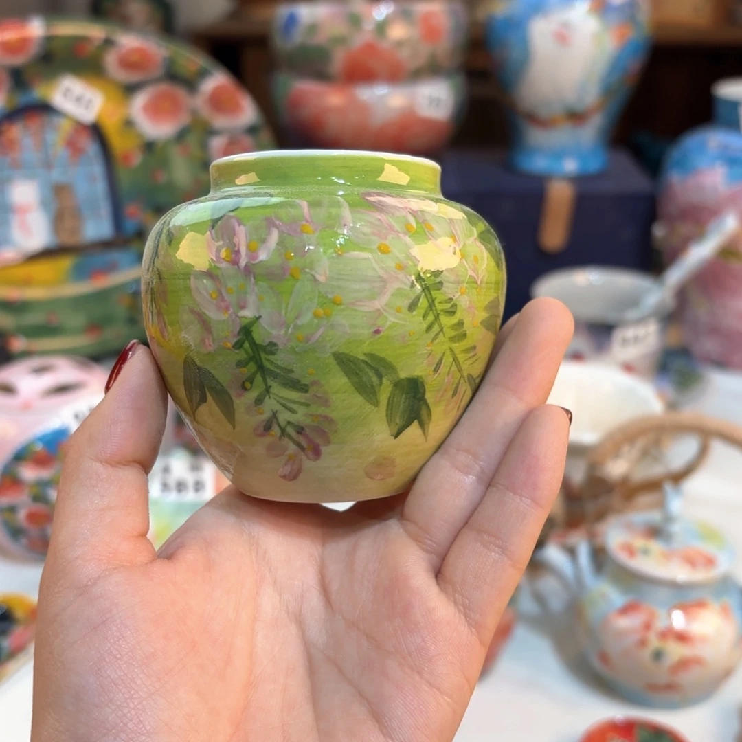 景德镇手绘高温釉下彩陶瓷茶具