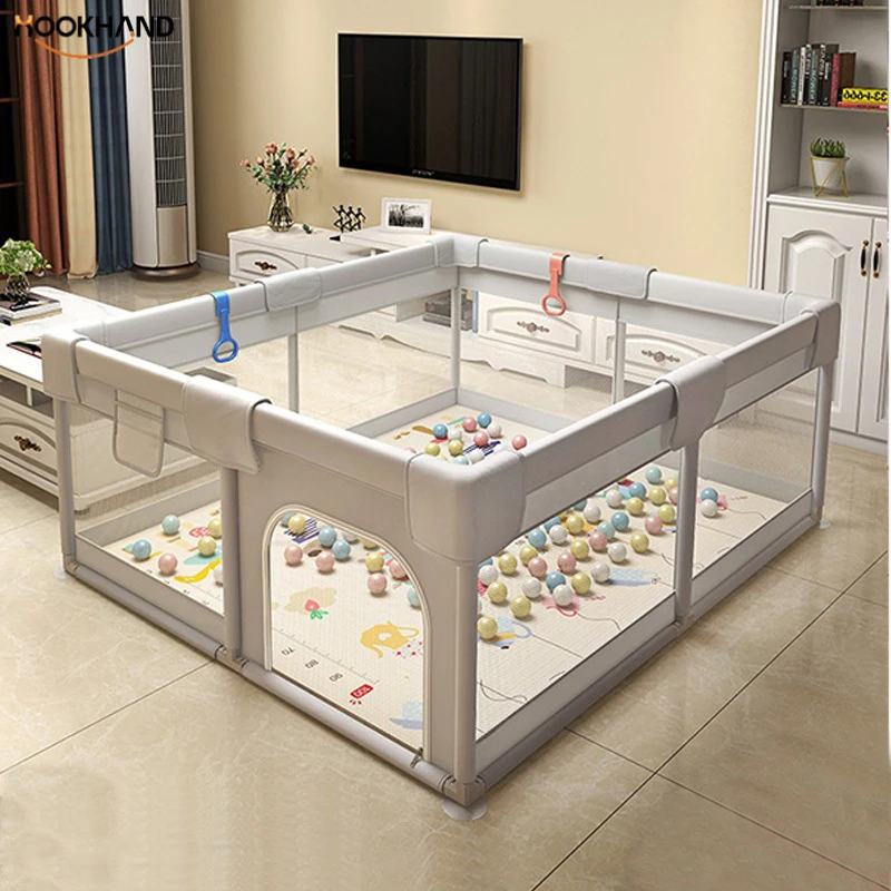 益海围栏防护栏婴儿地上爬行学步栅栏宝宝室内家用爬垫儿童游戏栏