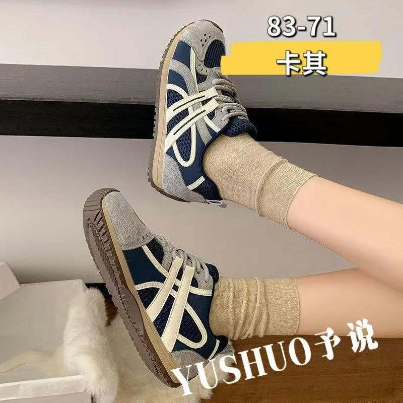 女士休闲阿甘运动秋季薄底运动鞋