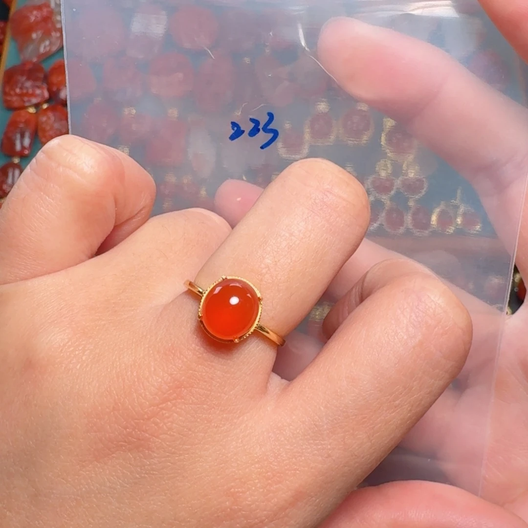 南红玛瑙南红银S925镶嵌