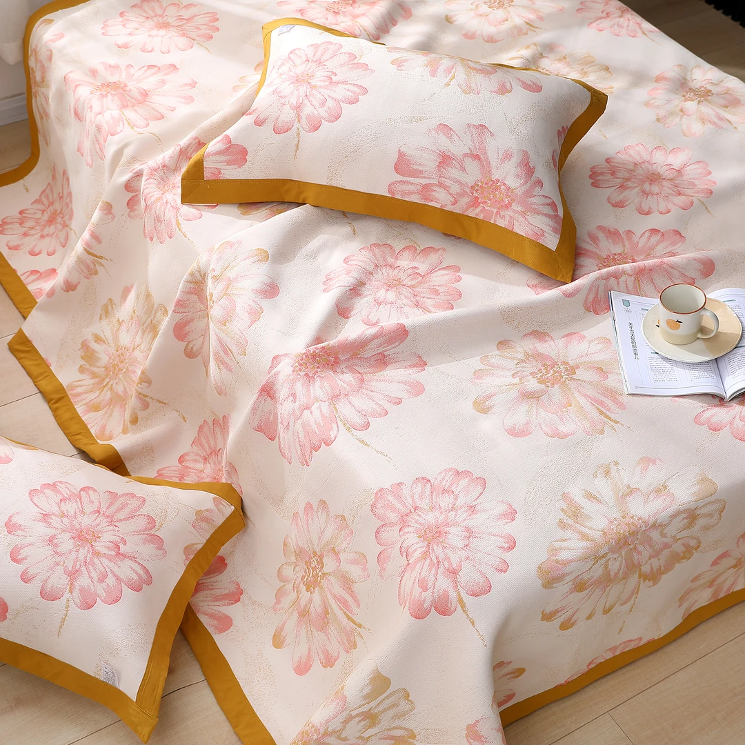 （艾琳）240*250cm高端细旦莱赛尔蛋白疏柔毯可铺可盖