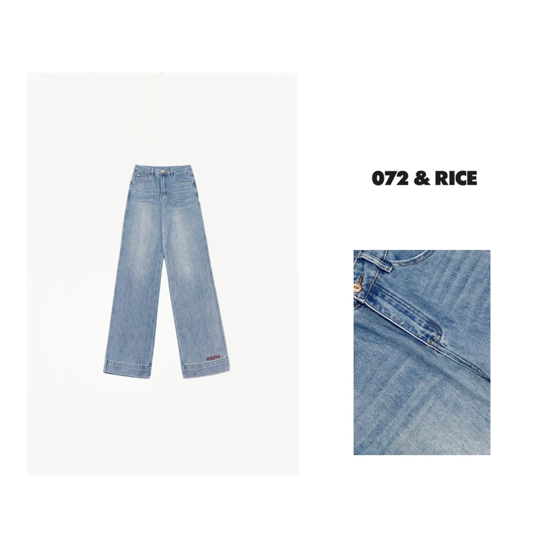 072 & RICE【智慧裤】莱赛尔+棉 夏季休闲直筒牛仔长裤 24KW01W*