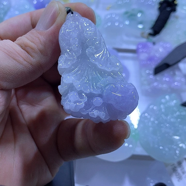 颈饰未镶嵌翡翠天然翡翠A货吊坠