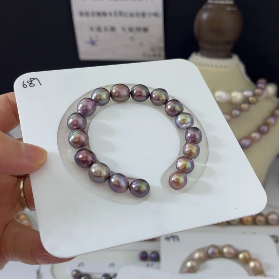 淡水珍珠手绳银S925镶嵌
