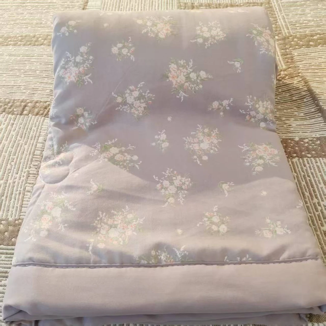 【浅语-紫 夏被】150*200cm高端定制夏被 亲肤吸汗透气