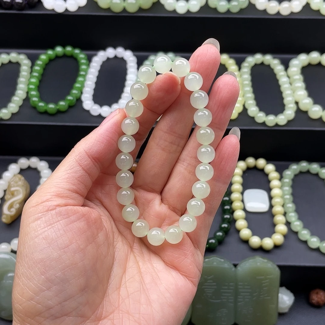 和田玉未镶嵌手链