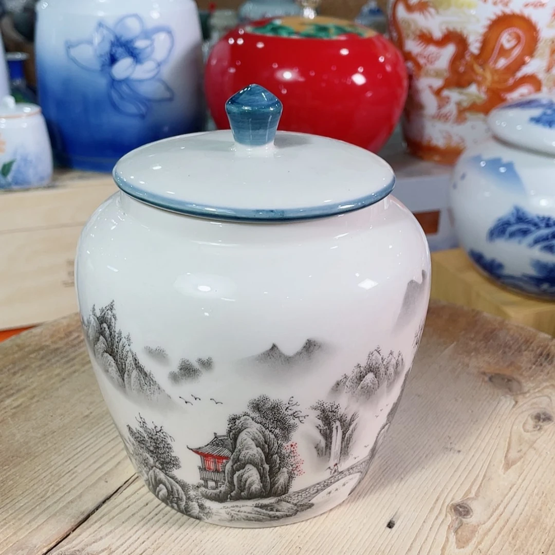【闪购商品】罐陶瓷茶叶罐密封罐