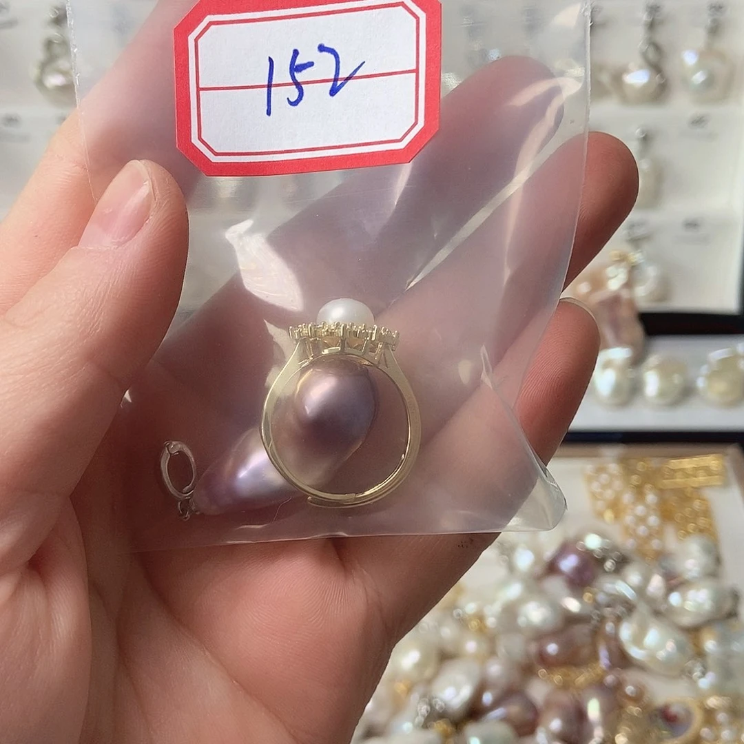 淡水珍珠吊坠银S925镶嵌