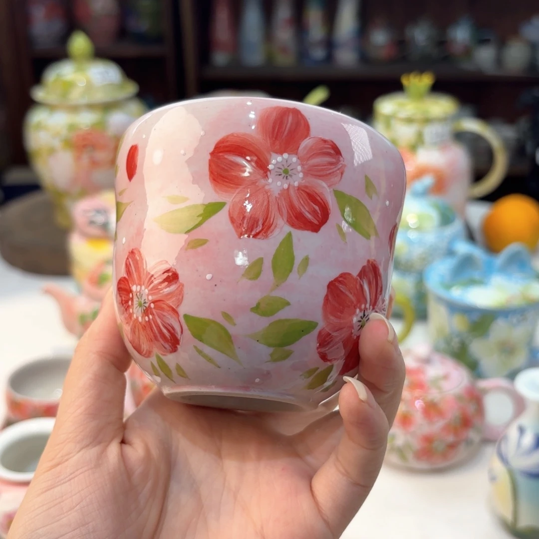 景德镇手绘高温釉下彩陶瓷茶具