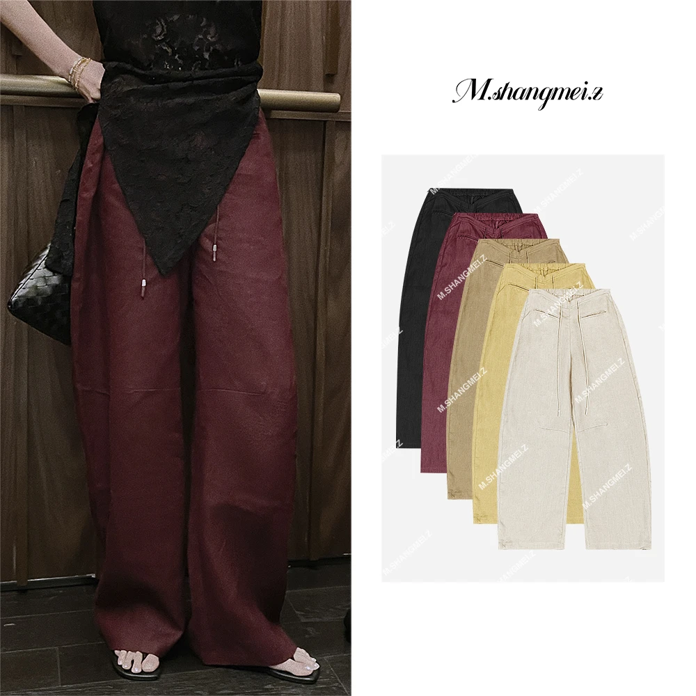 【倒v麻】美大哥透气显瘦网红休闲装休闲裤X032191