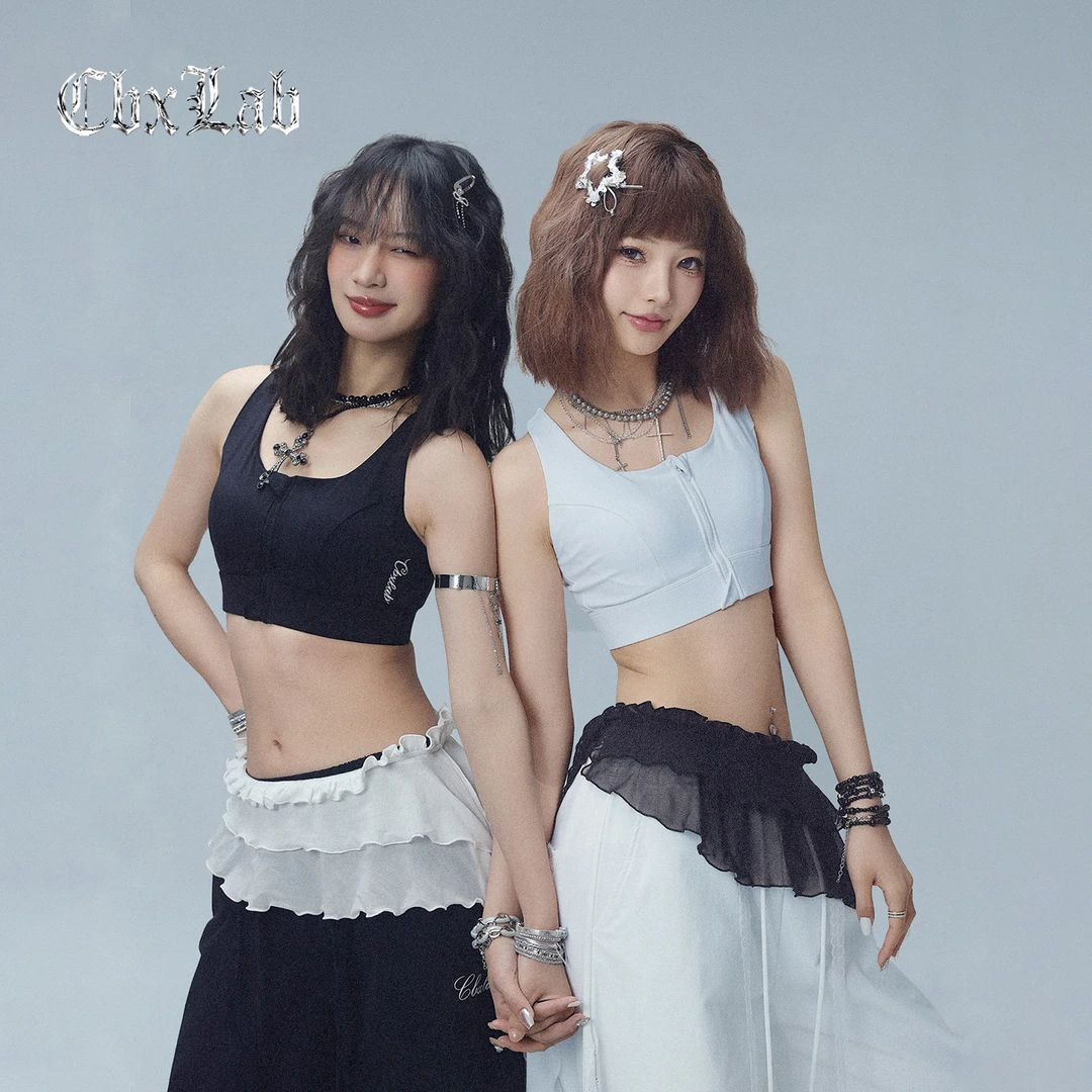 CBXLAB街舞潮牌速干前胸拉链减震运动内衣美背夏季健身无钢圈少女