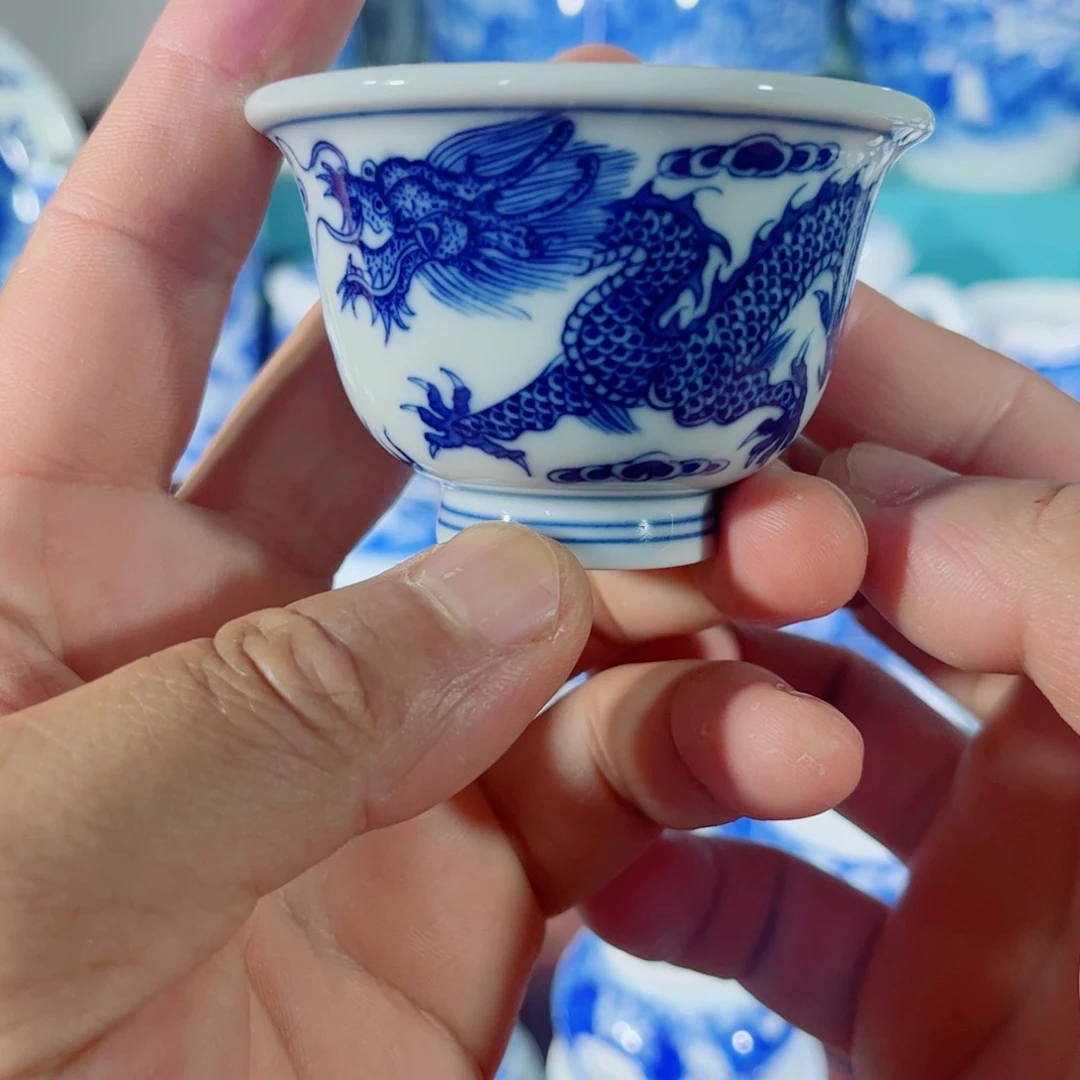 杯子手工手绘的陶瓷