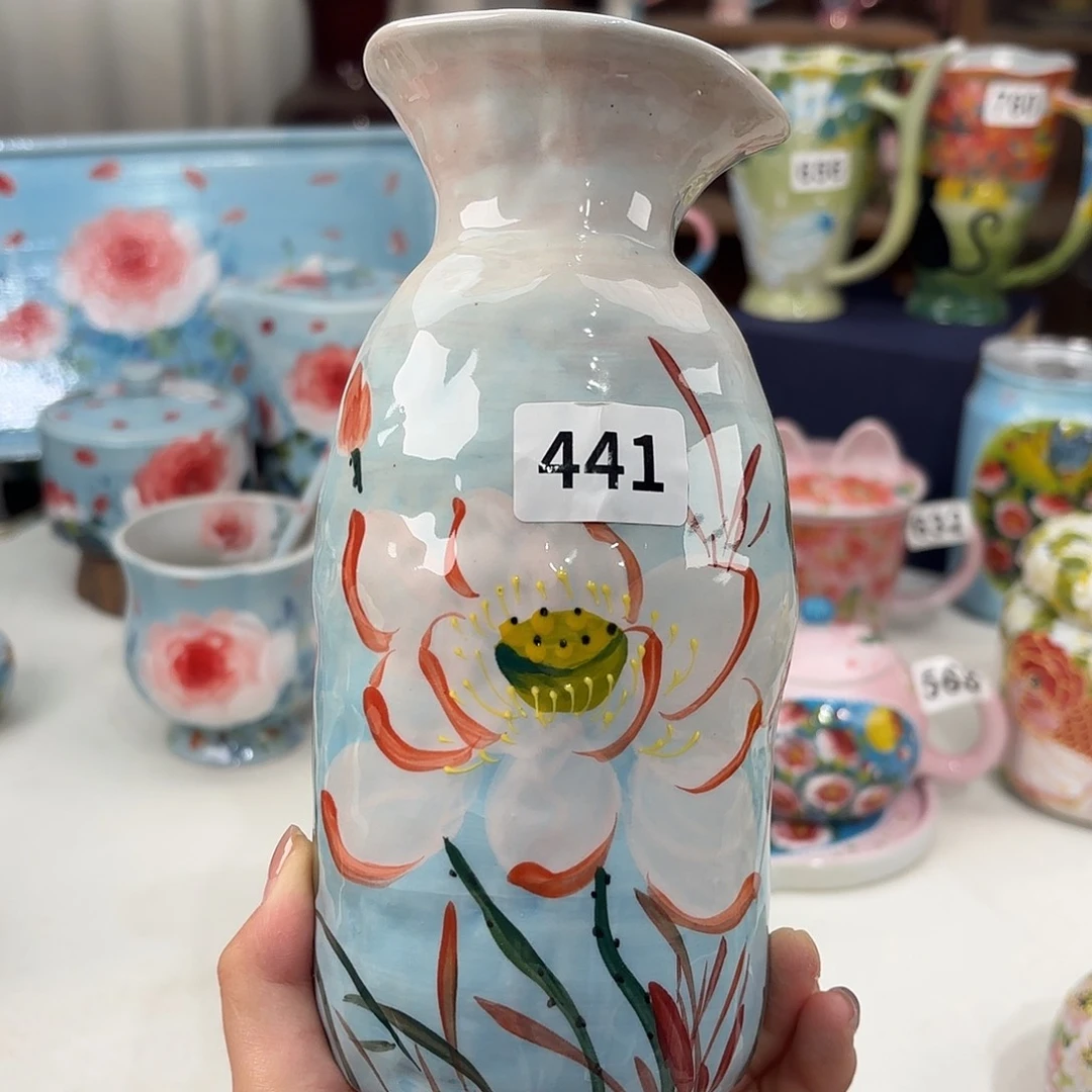 景德镇手绘高温釉下彩陶瓷茶具