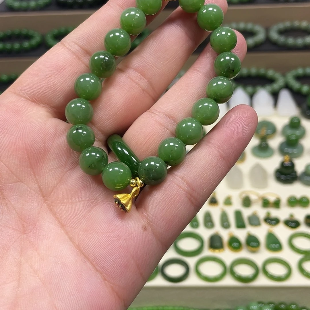 和田玉（碧玉）未镶嵌手链