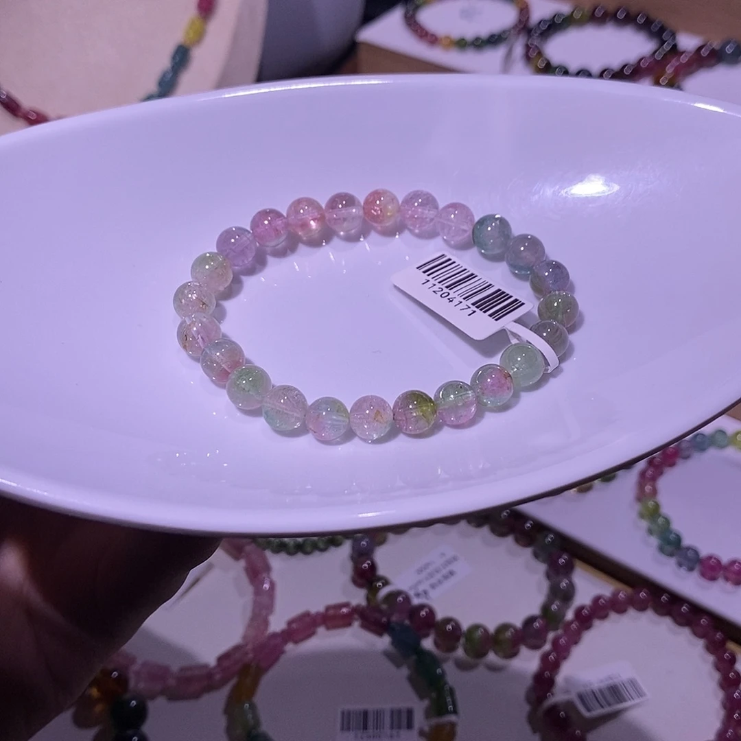 未镶嵌手链碧玺8mm