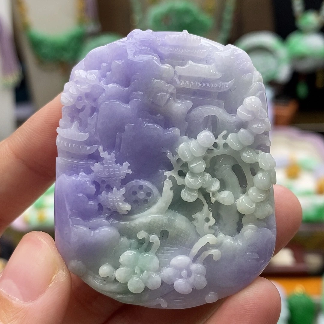 翡翠未镶嵌颈饰吊坠