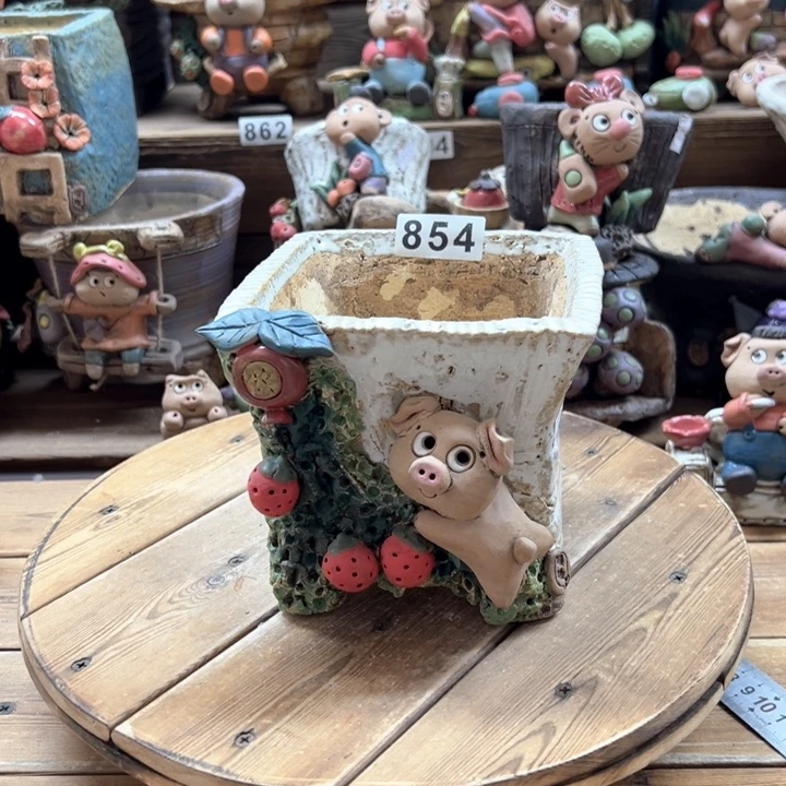 嘻哈多肉花盆百搭