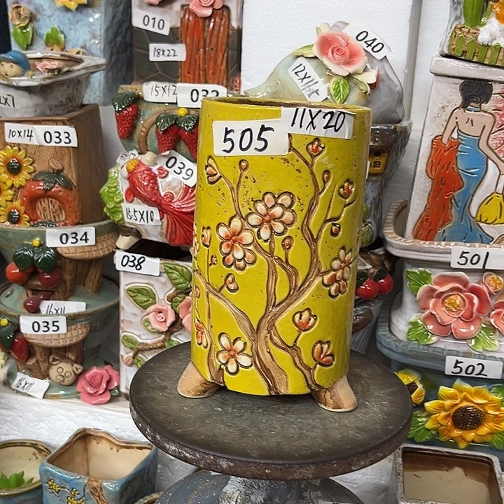 粗陶材质多肉花盆