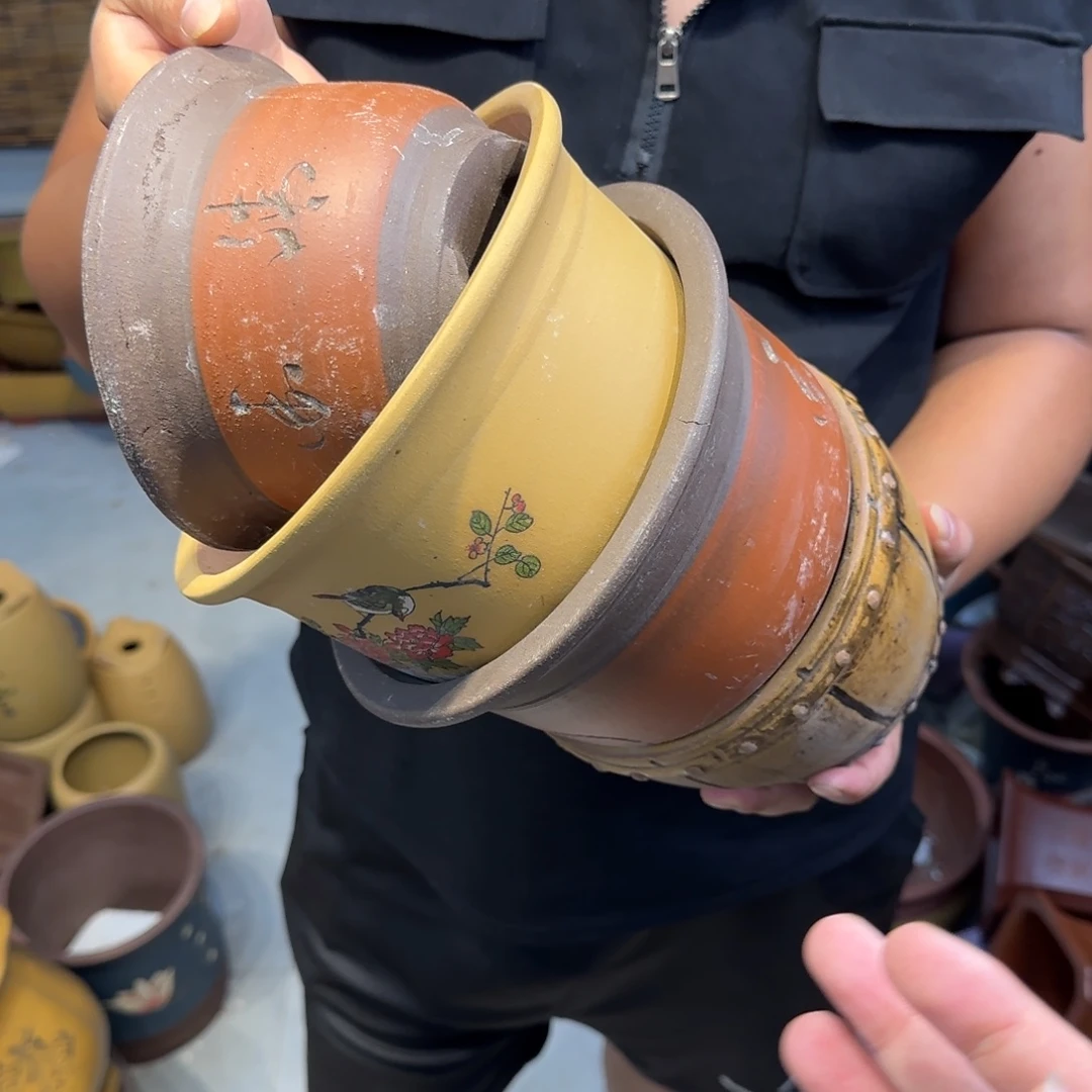 紫砂花盆瑕疵和瑕疵