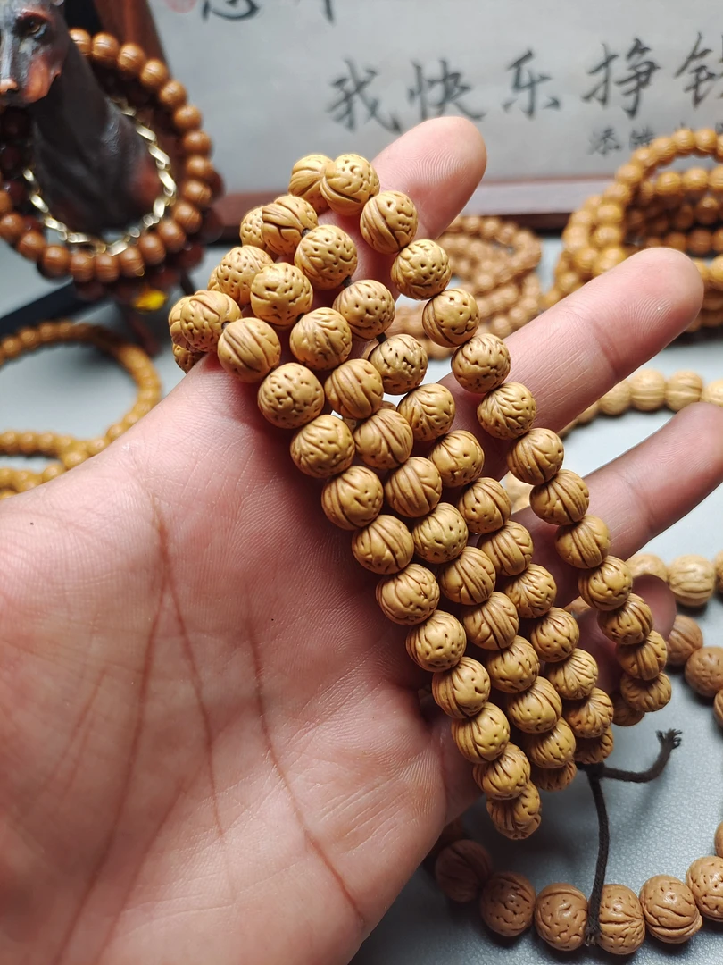 山西野生小脑纹桃核脖挂原皮无修高油高密小尺寸