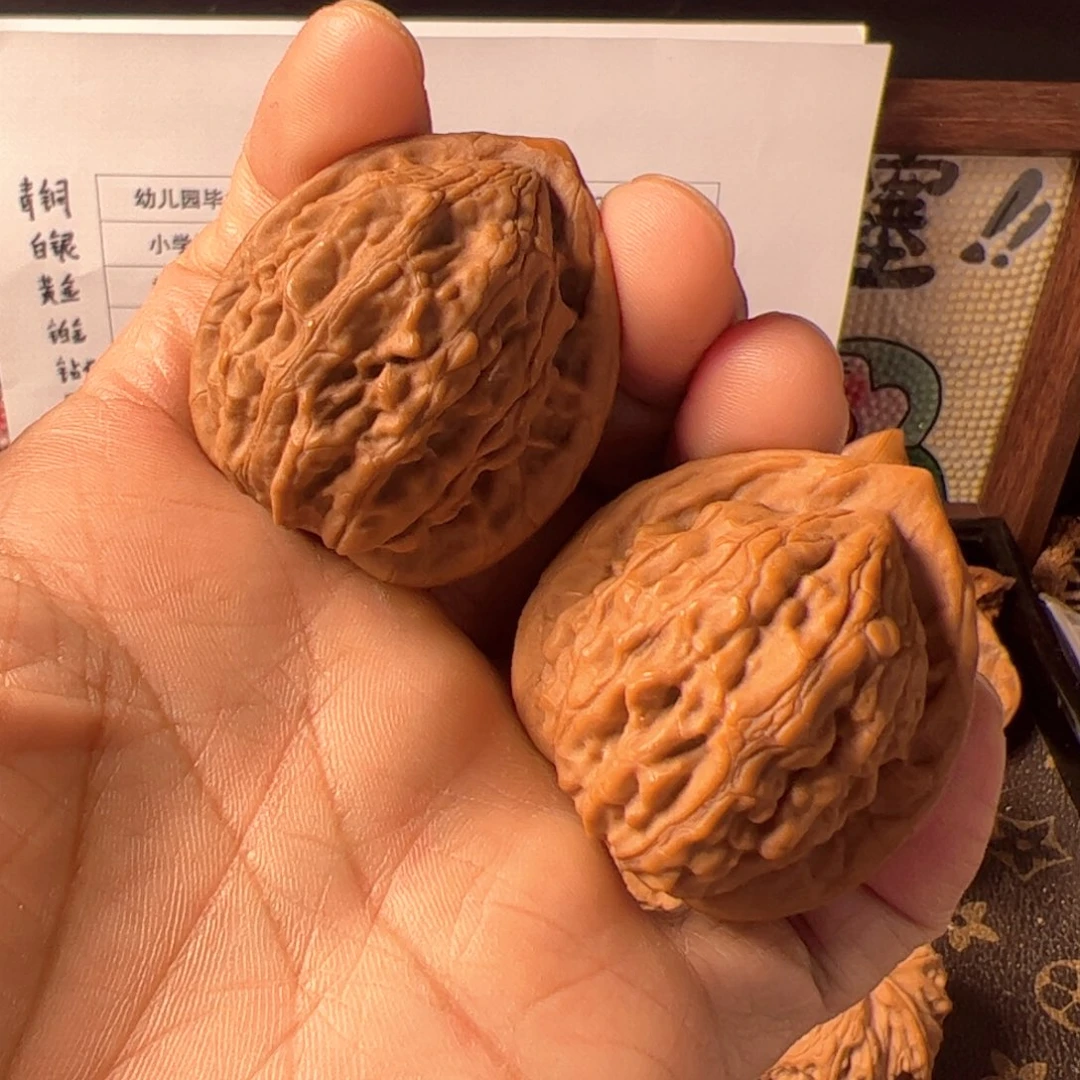 吊坠文玩核桃大红袍39