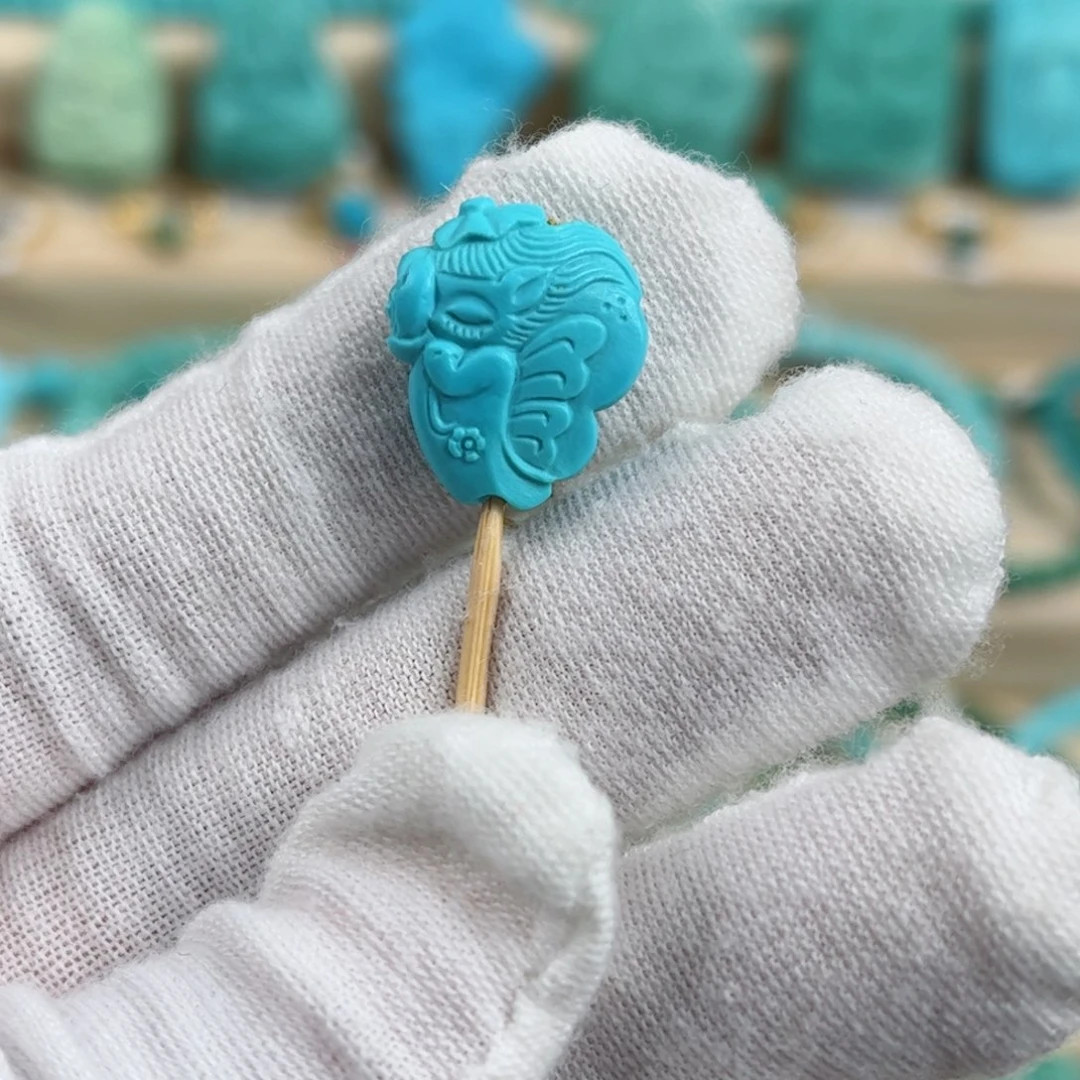 未镶嵌绿松石蝴蝶仙子