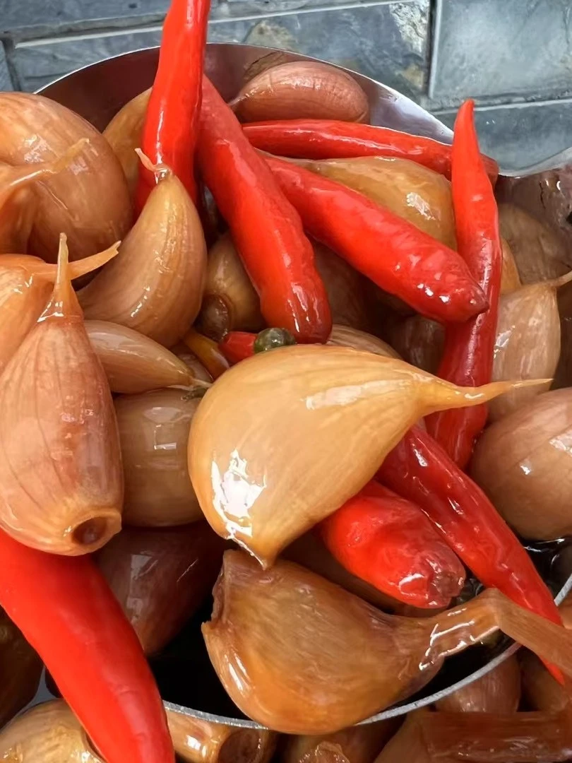 （泡甜大蒜）湖北宜昌长阳糖蒜甜蒜腌制泡菜下饭菜美味可口