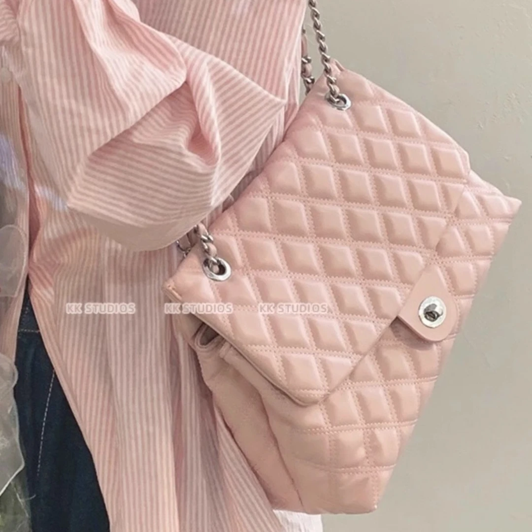 菱格链条包包女2024新款潮春夏时尚托特包百搭大容