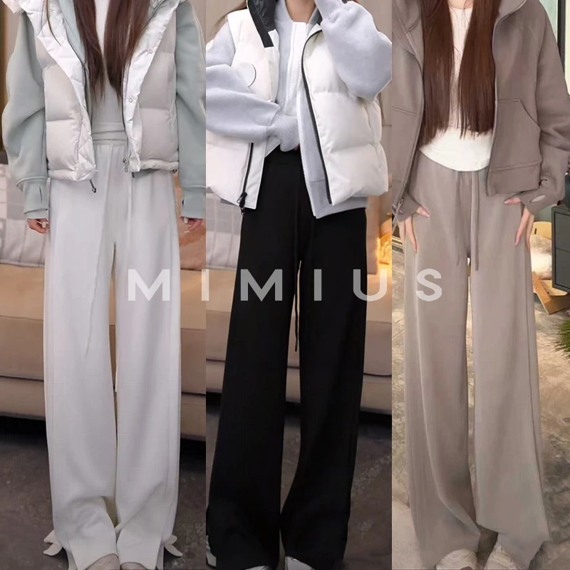 【mimius】七七 老钱高质感百搭休闲纸片人长裤 G09012