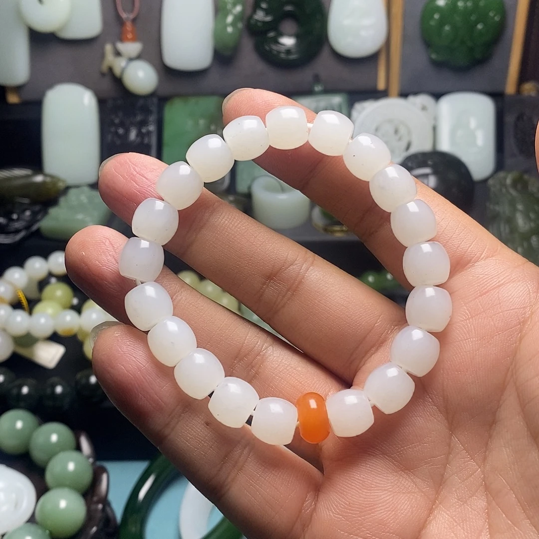 和田玉未镶嵌手串