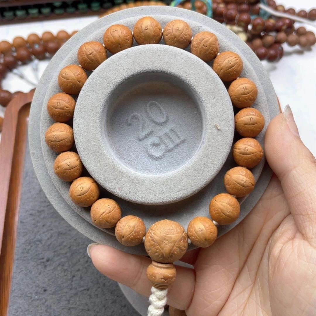 凤眼菩提手串L289-K10凤眼菩提12+同树红皮