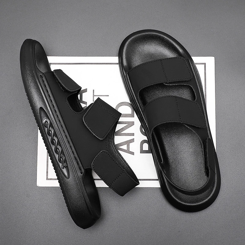 凉鞋男夏季2025新款潮流户外防臭沙滩鞋男士休闲开车软底防滑凉鞋