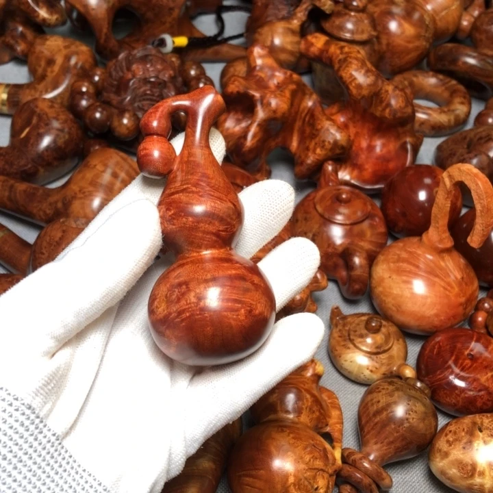 +***量麻梨疙瘩火琉璃手把件葫芦