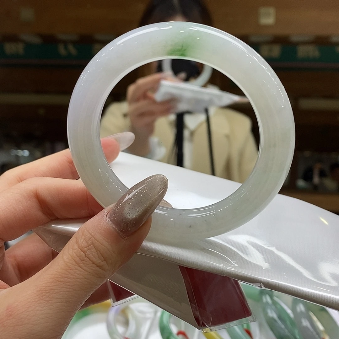 翡翠未镶嵌手镯55-57双11