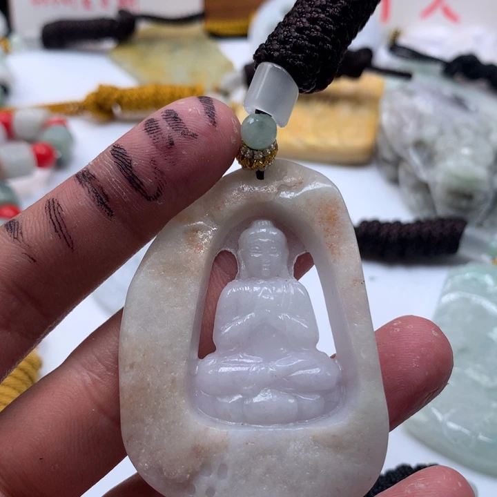 颈饰未镶嵌翡翠保真天然a货翡翠