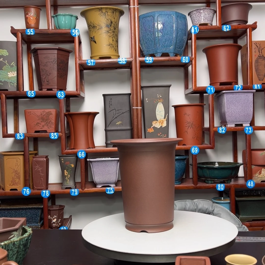 紫砂花盆四***快圆盆花盆