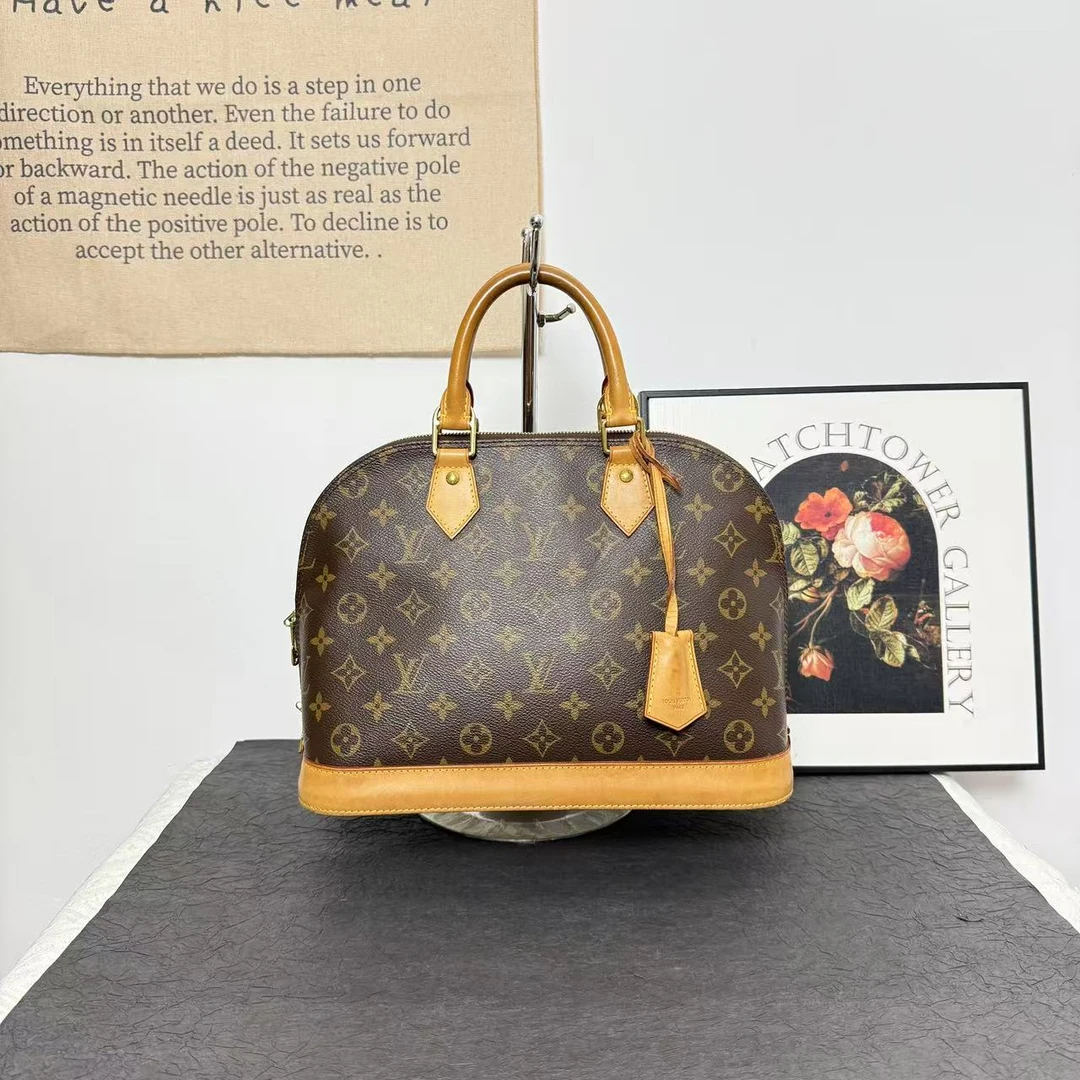 95新 LouisVuitton/路易威登 lv老花近代款贝壳包/斜挎包/手提包/