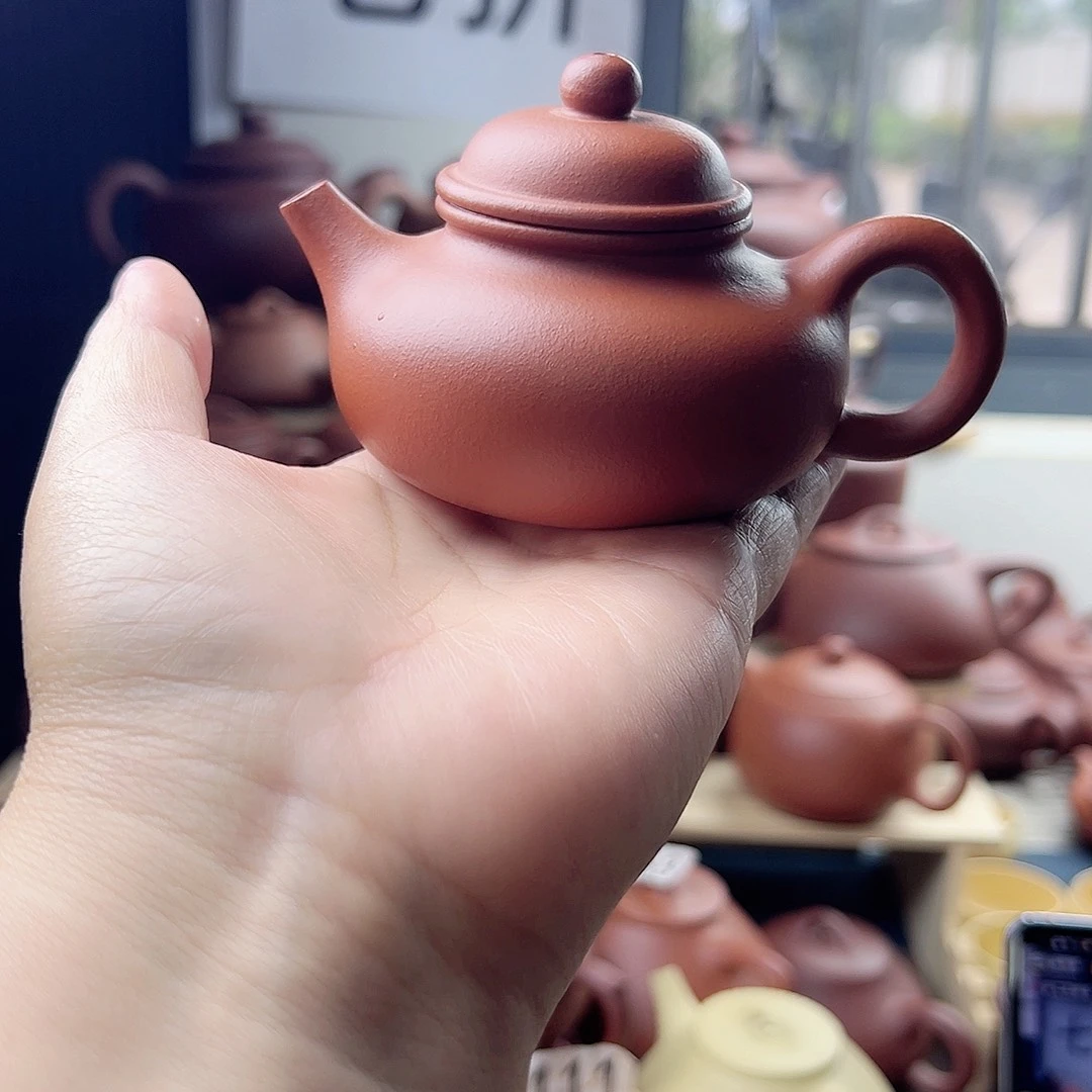 茶壶紫砂原矿朱泥融天130cc