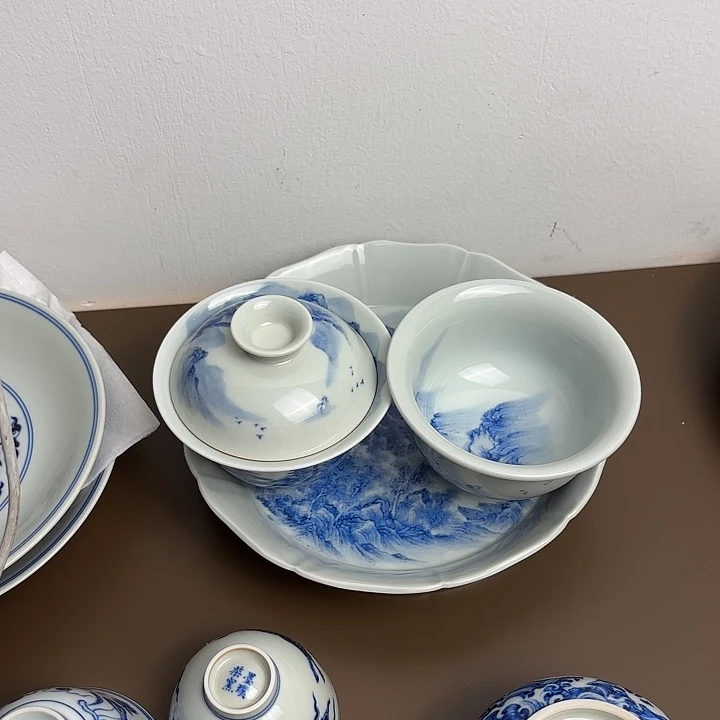 *****摆件景德镇柴窑茶具一套