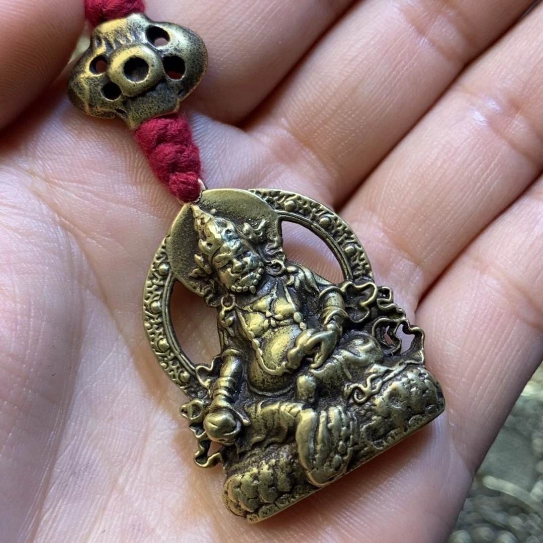 藏式黄财神牌子搭配